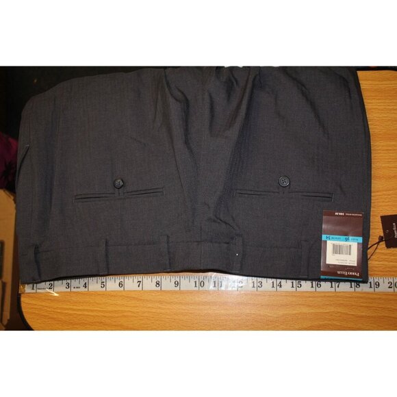 NWT Perry Ellis Mens Dress Pants 36x34 Navy Polyester Work Office Casual - Picture 13 of 15